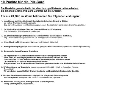 1429 Pilzcard Vertrag