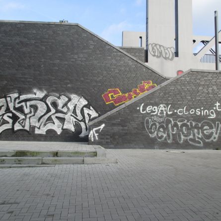 Grafittientfernung vorher